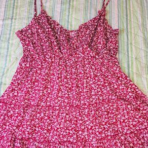 Plus Size Ditsy Floral Maxi Dress 2x